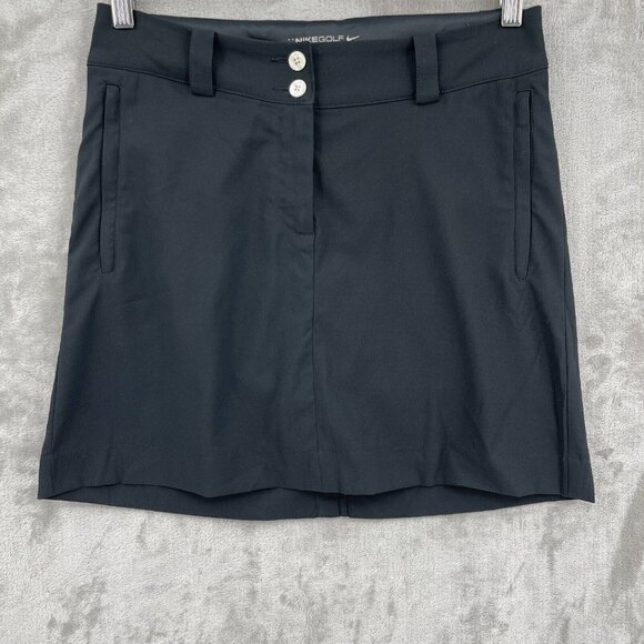 Nike Golf Dri-Fit Tour Performance Skirt with Shorts Skort Black - Picture 1 of 10